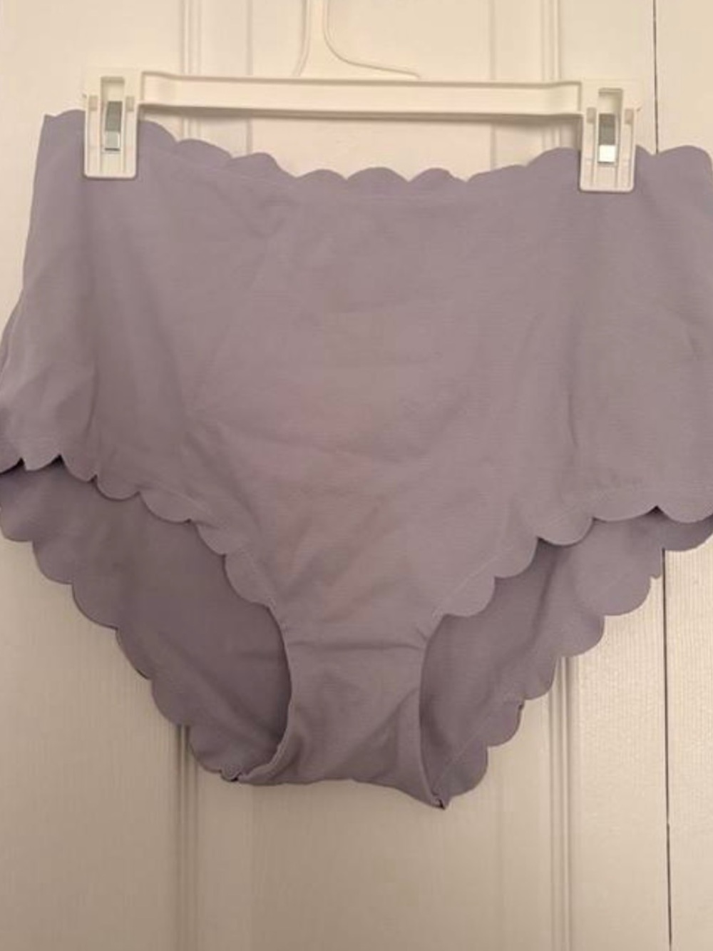 Victorias Secret Sz XL Lilac Scalloped Edge 2pc High-Waist Swimsuit - Picture 4 of 8
